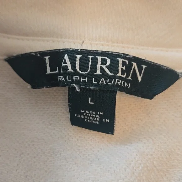Ralph Lauren Cream Sweatshirt - Picture 2 of 3